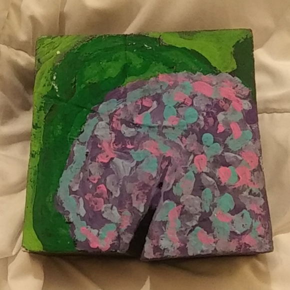 🌛 HYDRANGEA HAVEN - Original Reclaimed Wood Art - Picture 1 of 1